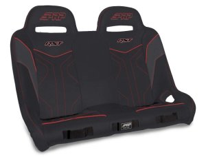 Polaris RZR XP4 1000 Rear Suspension Bench Seat - PRP Seats - RST - Black/Red - `14-`22